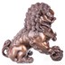 Kínai kapuőrző oroszlán bronz szobor képe